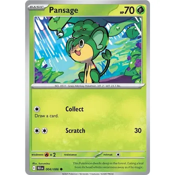 Karetní hra Pansage 004/086 - Black Bolt Typ karty: Reverse Holo