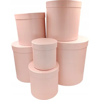 Dárková krabička FLOWER BOX KRABIČKA S VÍKEM NA KVĚTINY DÁREK SADA XXL 6 KS