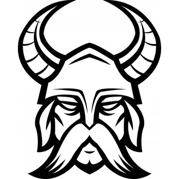 Samolepicí dekorace na vozidlo Samolepka na auto Viking 6 cm