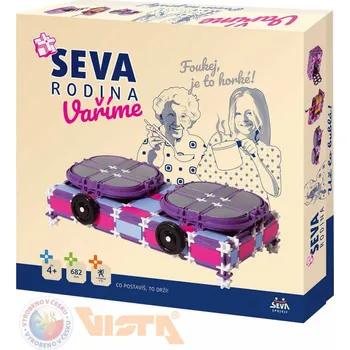 Stavebnice SEVA RODINA Vaříme plastová STAVEBNICE 682 dílků v krabici 62