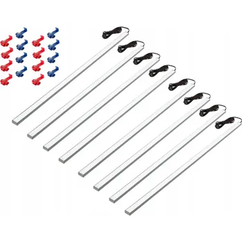 Osvětlení interiéru vozidel LED OSVĚTLENÍ DO AUTA, DO KABINY, DO NÁKLADOVÉHO PROSTORU DODÁVKY 8x25CM 12V