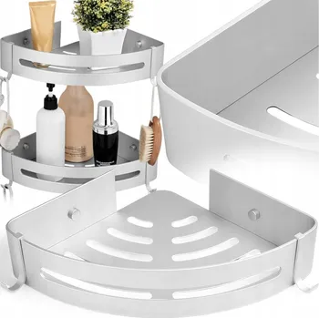 Drátěná police VIVIIHOO Rohová polička do sprchy bez vrtání 1 ks