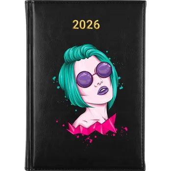 Kalendář Knižkový kalendář 2026 A5 černý