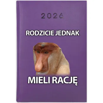 Kalendář Knižní kalendář 2026 A5 FunnyCase fialový