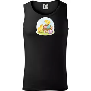 Velikonoční kuřátka - Tílko pánské Core - L ( Černá )