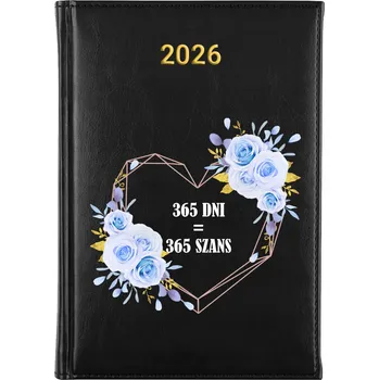 Kalendář Knižkový kalendář 2026 A5 černý