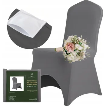 Obraz Potah na židli Ubieramy-meble šedý