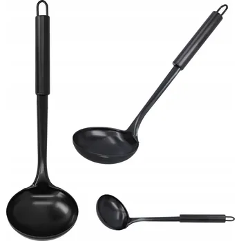 Naběračka Chochla do zupy i sosów długa łyżka wazowa ocelová černá naběračka 30 cm