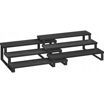 police KUCHYŇSKÉ POLICE REGÁL ORGANIZÉR SADA 2 x 3 STYL LOFT INDUSTRIAL ČERNÁ