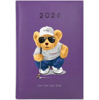 Kalendář Knihový kalendář 2026 A5 fialový