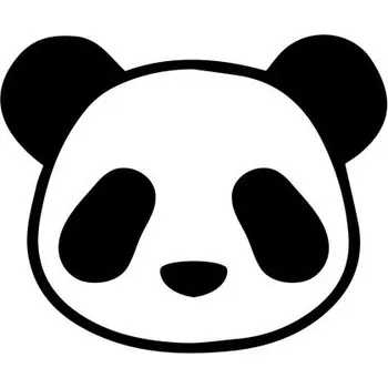 Samolepicí dekorace na vozidlo Samolepka na auto panda s grafickou hlavou