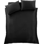 Černé saténové povlečení na dvoulůžko 200x200 cm Silky Soft – Catherine Lansfield ID_1801535