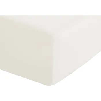 Prostěradlo Krémové napínací perkálové prostěradlo 90x190 cm Easy Iron Percale – Catherine Lansfield ID_1801461