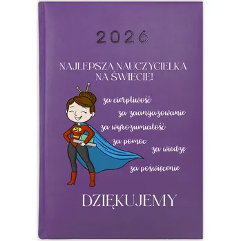 Kalendář Knižní kalendář 2026 A5 FunnyCase fialový