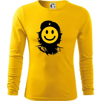 Pánské oblečení Che Smiley - Triko s dlouhým rukávem FIT-T long sleeve - 3XL ( Žlutá )