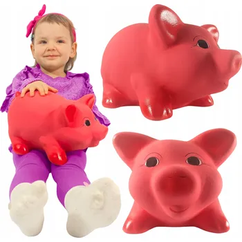 Pokladnička VELKÉ RŮŽOVÉ PRASÁTKO POKLADNIČKA + VÁŠ NÁPIS (SK7)