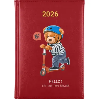 Kalendář Knižkový kalendář 2026 A5 FunnyCase modrý