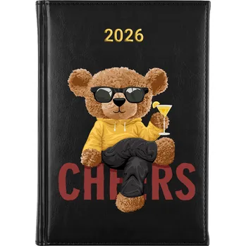 Diář Knižkový kalendář 2026 A5 černý