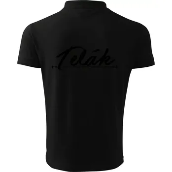 Pánská košile Staročeština - Telák - hlupák, lenoch - Polokošile pánská Pique Polo 203 - XL ( Černá )