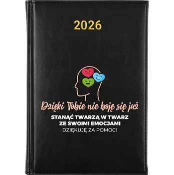 Kalendář Knižní kalendář 2026 A5 FunnyCase černý