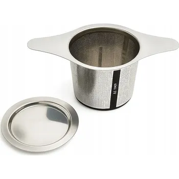 Konvice na čaj Louhovač na čaj, nerezová ocel s víčkem/podstavcem – sítko do hrnku