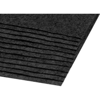 Pro Háčkování Látková dekorativní plsť 20x30 cm tmavě šedá 2 ks