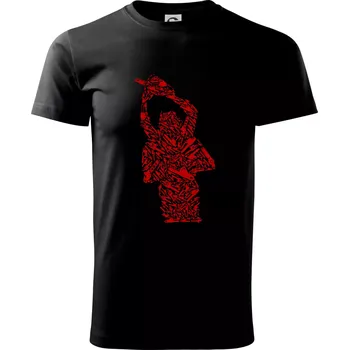 Pánské tričko Chainsaw ikony postava - Triko extra velké (5-8XL) - 7XL ( Černá )