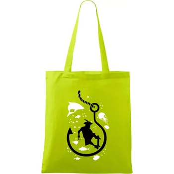 Skaterhook - Taška bavlněná - 42 x 38 cm ( Limetková )