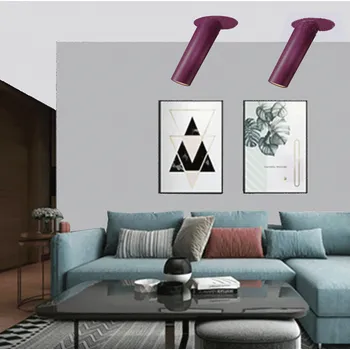 Nástěnné svítidlo LEDSVITI Fialové LED vestavné thin svítidlo 5W 20cm 4000K