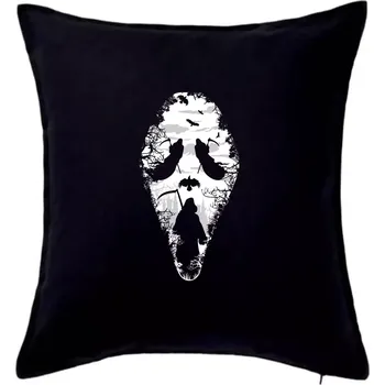 Polštář Reaper Scream mask - Polštář 50x50 - 50x50 - Pouze potah ( Černá )