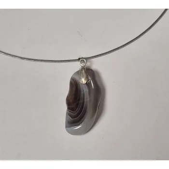 Náhrdelník Náhrdelník na lanku s polodrahokamem - achát (do vyprodání zásob)