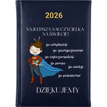 Kalendář Knižkový kalendář 2026 A5 FunnyCase modrý