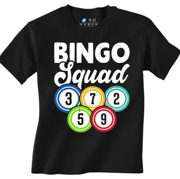 Chlapecké tričko Dětské tričko Bingo Hráči Bingo Squad (Velikost: 3-4, Barva: Černá)