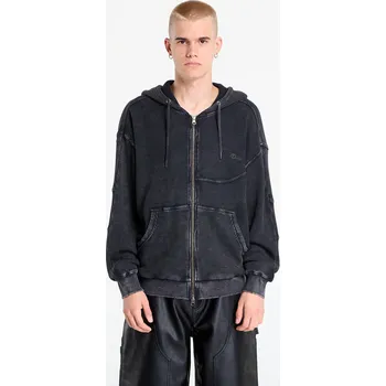 Pánská mikina Mikina DIME Premium Waffle Zip Hoodie UNISEX Faded Black L
