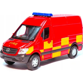 autíčko Kovový model Mercedes Sprinter HASIČI 1:34 Welly Nex