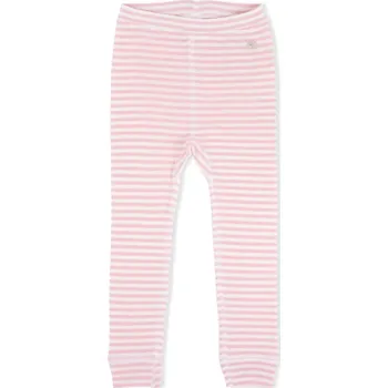Dívčí legíny Dětské merino legíny s proužky "Pink" Lillelam VELIKOST: 104/4 roky