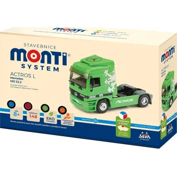 ostatní stavebnice SEVA Monti System 53.2 Tahač Mercedes Actros L zelený MS53.2 0109-53.2 53
