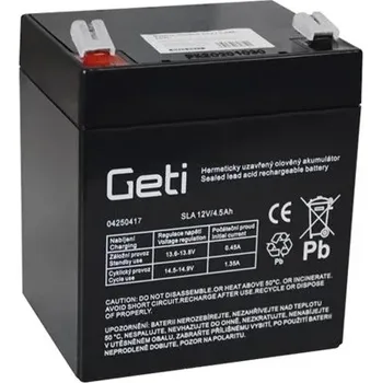 Záložní baterie Geti baterie olověná 12V 4.5Ah (04250417)
