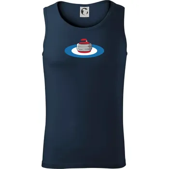 Curling kámen - Tílko pánské Core - L ( Námořní modrá (velmi tmavá - téměř černá) )