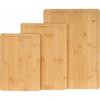 Kuchyňské prkénko Prkénko na krájení Household bambusové 3 ks