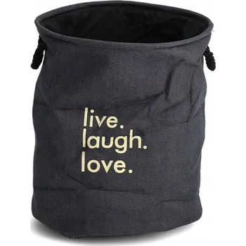 Obraz Volně stojící koš na prádlo Zeller 60l černý