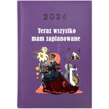 Kalendář Knihový kalendář 2026 A5 fialový