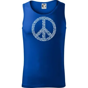 War Peace symbol icons - Tílko pánské Core - 2XL ( Královská modrá )