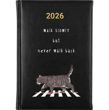 Kalendář Knižní kalendář 2026 A5 FunnyCase černý