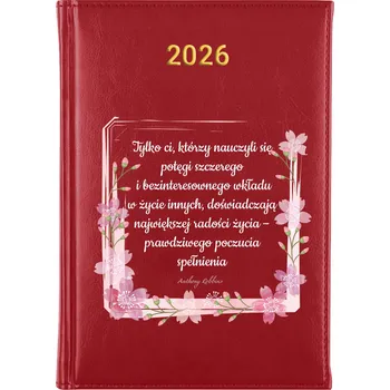 Kalendář Knižní kalendář 2026 A5 FunnyCase červený