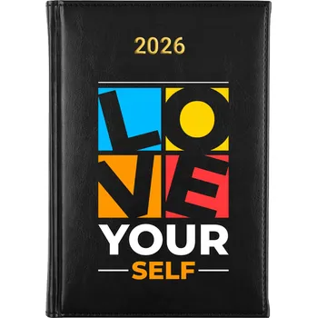 Kalendář Knižní kalendář 2026 A5 FunnyCase černý