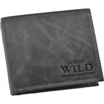 Peněženka Always Wild peněženka z přírodní kůže šedá - muž