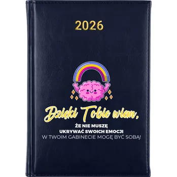 Kalendář Knižkový kalendář 2026 A5 FunnyCase modrý