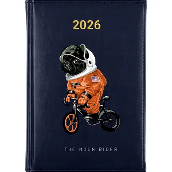 Kalendář Knižkový kalendář 2026 A5 FunnyCase modrý