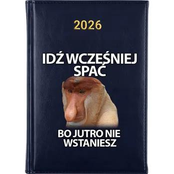 Kalendář Knižkový kalendář 2026 A5 FunnyCase modrý